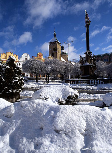 Havlíčkovo náměstí v zimě